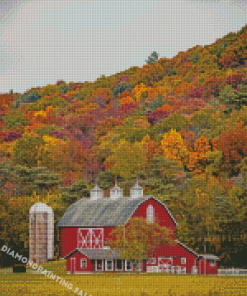 Fall Barn 5D Diamond Painting