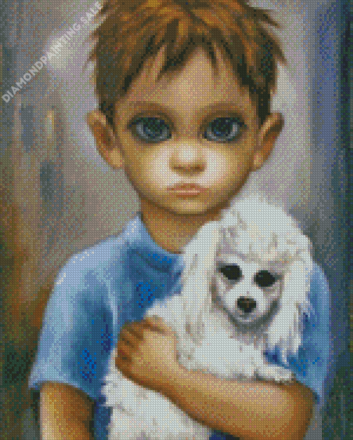 Margaret Keane No Dogs Allowed 5D Diamond Painting