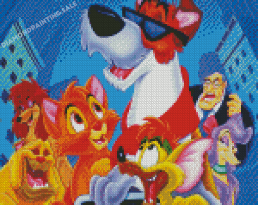 Oliver And Company Characters 5D Diamond Painting