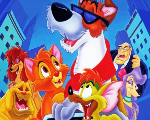 Oliver And Company Characters 5D Diamond Painting