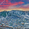 Park City Utah Sunset 5D Diamond Painting