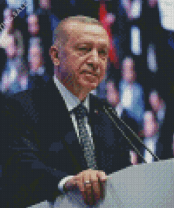 Recep Tayyip Erdogan 5D Diamond Painting