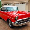 Red 1957 Chevy 5D Diamond Painting