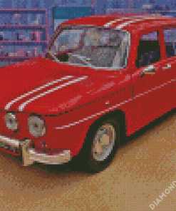 Red Renault Gordini R8 5D Diamond Painting