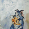 Sad Tom And Jerry 5D Diamond Painting