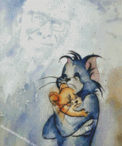 Sad Tom And Jerry 5D Diamond Painting