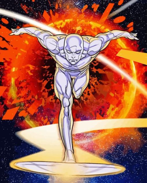 Silver Surfer Art 5D Diamond Painting