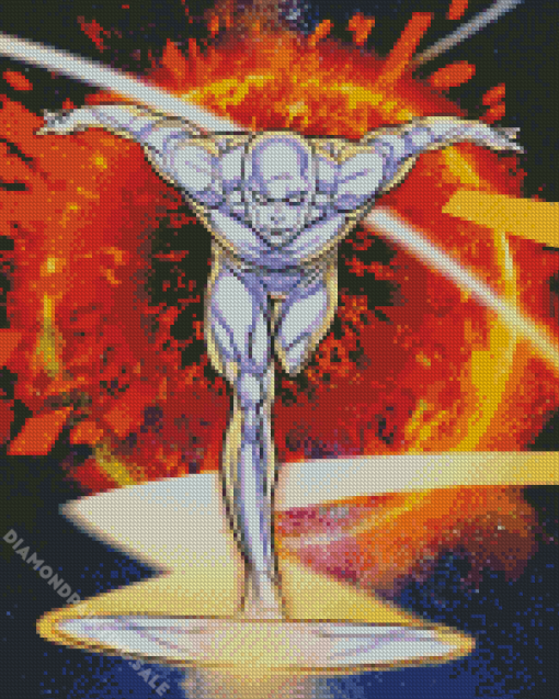 Silver Surfer Art 5D Diamond Painting