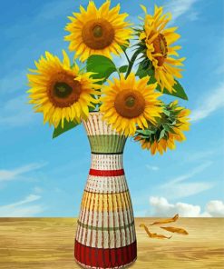 Sunflower Vase Art 5D Diamond Painting