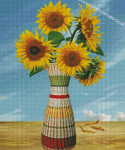 Sunflower Vase Art 5D Diamond Painting