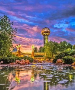 Sunsphere Sunset 5D Diamond Painting