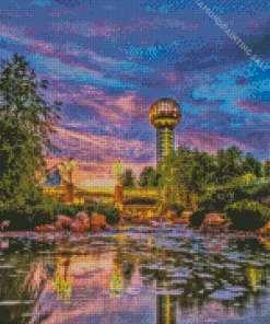 Sunsphere Sunset 5D Diamond Painting