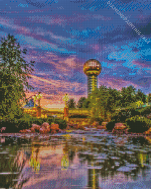 Sunsphere Sunset 5D Diamond Painting