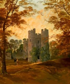 Vintage Donnington Castle 5D Diamond Painting