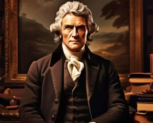 3d US President Thomas Jefferson 5D Diamond Painting