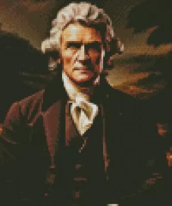 3d US President Thomas Jefferson 5D Diamond Painting