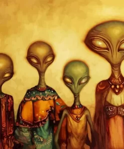 Alien Family 5D Diamond Painting