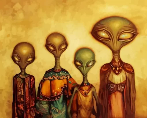 Alien Family 5D Diamond Painting