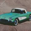 Cascade Green 1960 Corvette 5D Diamond Painting