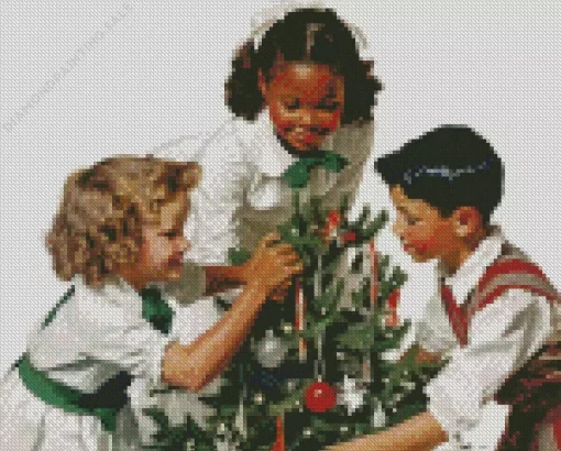 Christmas Children 5D Diamond Painting