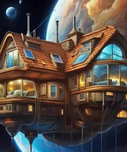 Floating House 5D Diamond Painting