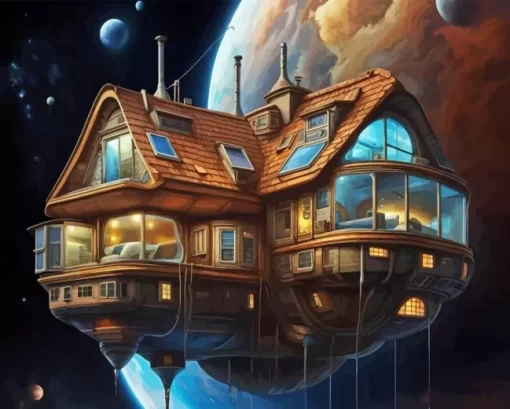 Floating House 5D Diamond Painting