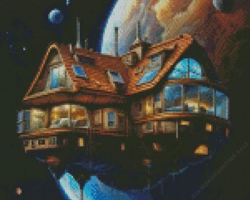 Floating House 5D Diamond Painting