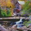 Glade Creek Grist Mill 5D Diamond Painting