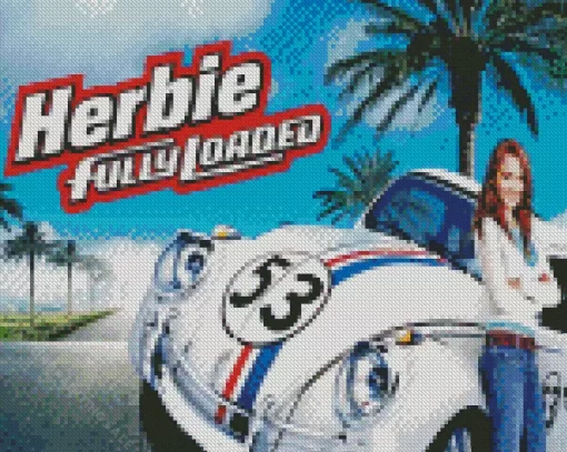 Herbie The Love Bug Poster 5D Diamond Painting