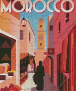 Illustration Morocco Poster 5D Diamond Painting