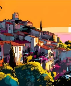 Illustration Saint Paul De Vence 5D Diamond Painting