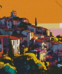 Illustration Saint Paul De Vence 5D Diamond Painting