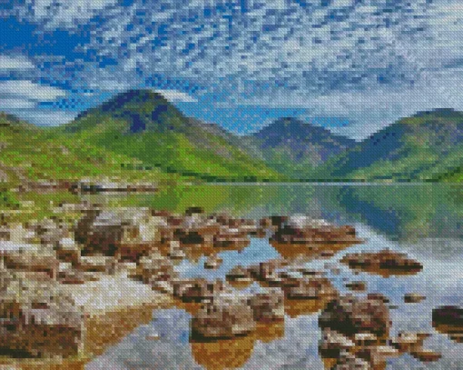 Lake District Wast Water 5D Diamond Painting