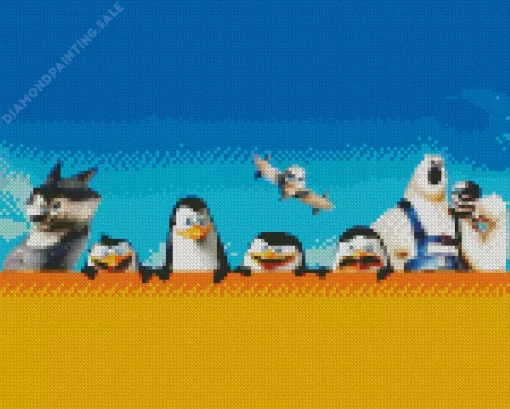 Madagascar Penguin 5D Diamond Painting