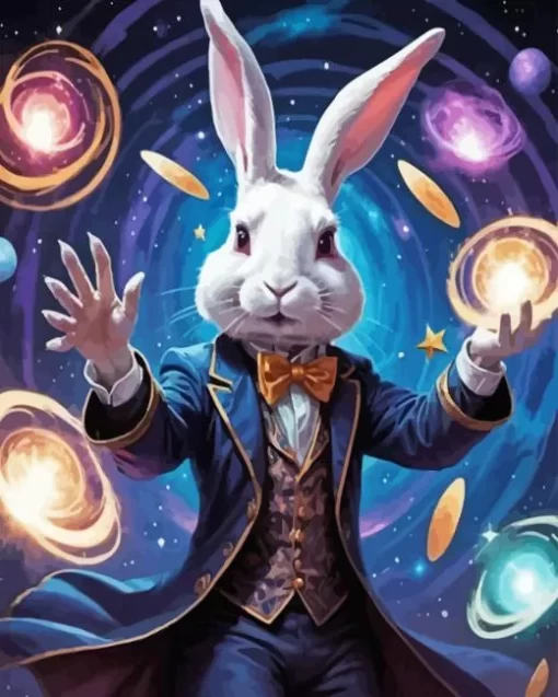 Magician Rabbit 5D Diamond Painting