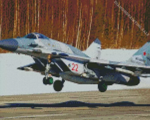 Mig 29 Fulcrum 5D Diamond Painting