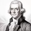 Monochrome Thomas Jefferson 5D Diamond Painting