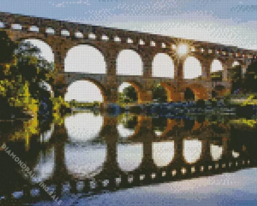 Nimes Pont Du Gard 5D Diamond Painting