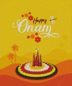 Onam Illustration 5D Diamond Painting