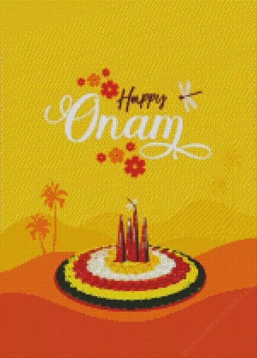 Onam Illustration 5D Diamond Painting