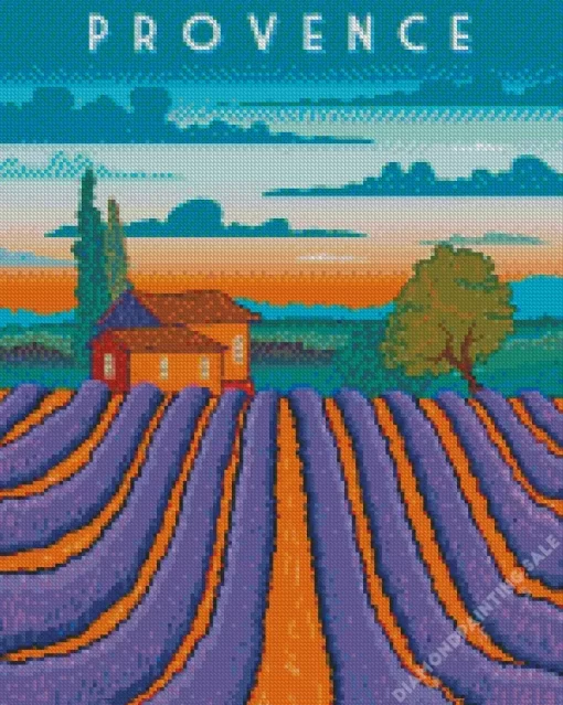 Provence Poster 5D Diamond Painting