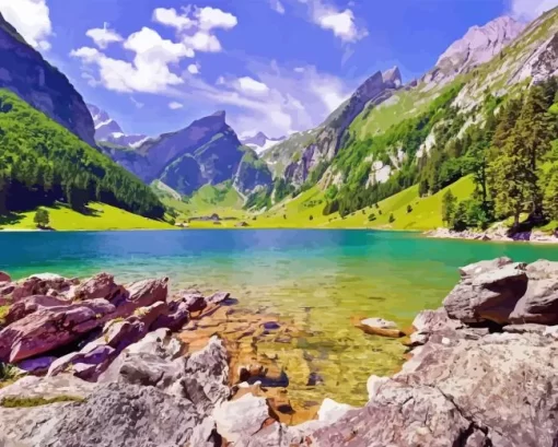 Seealpsee 5D Diamond Painting