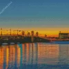 Sunset Over Bridge Of Lions 5D Diamond Painting