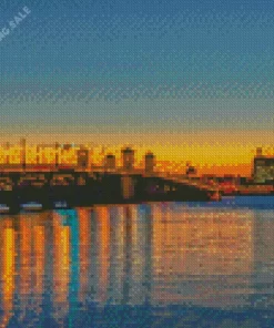 Sunset Over Bridge Of Lions 5D Diamond Painting