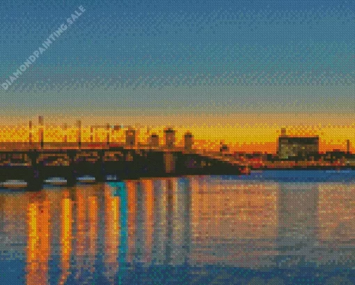 Sunset Over Bridge Of Lions 5D Diamond Painting