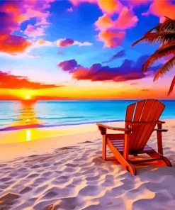 Tropical Beach Chair 5D Diamond Painting