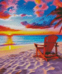 Tropical Beach Chair 5D Diamond Painting