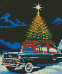 Vintage Christmas Evening 5D Diamond Painting