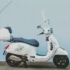 White Vespa 5D Diamond Painting