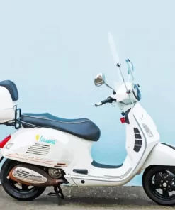 White Vespa 5D Diamond Painting